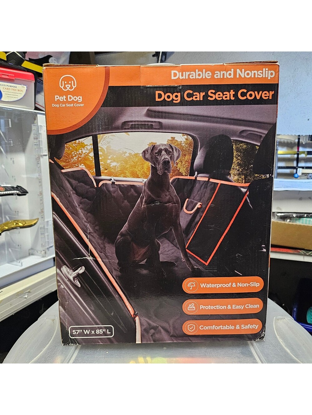 Pet Dog Car Seat Cover - sized 57" W x 85" L
